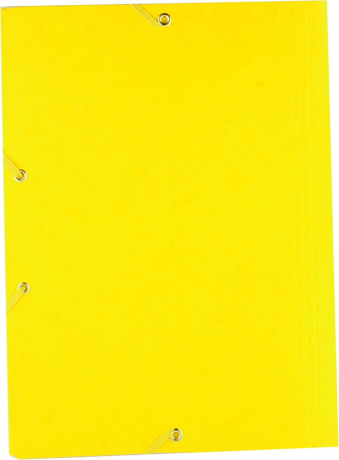 Interdruk - Elasticated File Folder A4 - Colorspan 3-Flap Folder - Pressboard - Yellow, 01 Yellow - Image 3