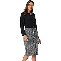 スカート L'Or Zipup Pencil Tweed Skirt L'Or Zip up Pencil Tweed Skirt の通販 by sasa's shop｜ラクマ