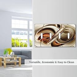 Modern Abstract Lines Painting Quad Toggle Light