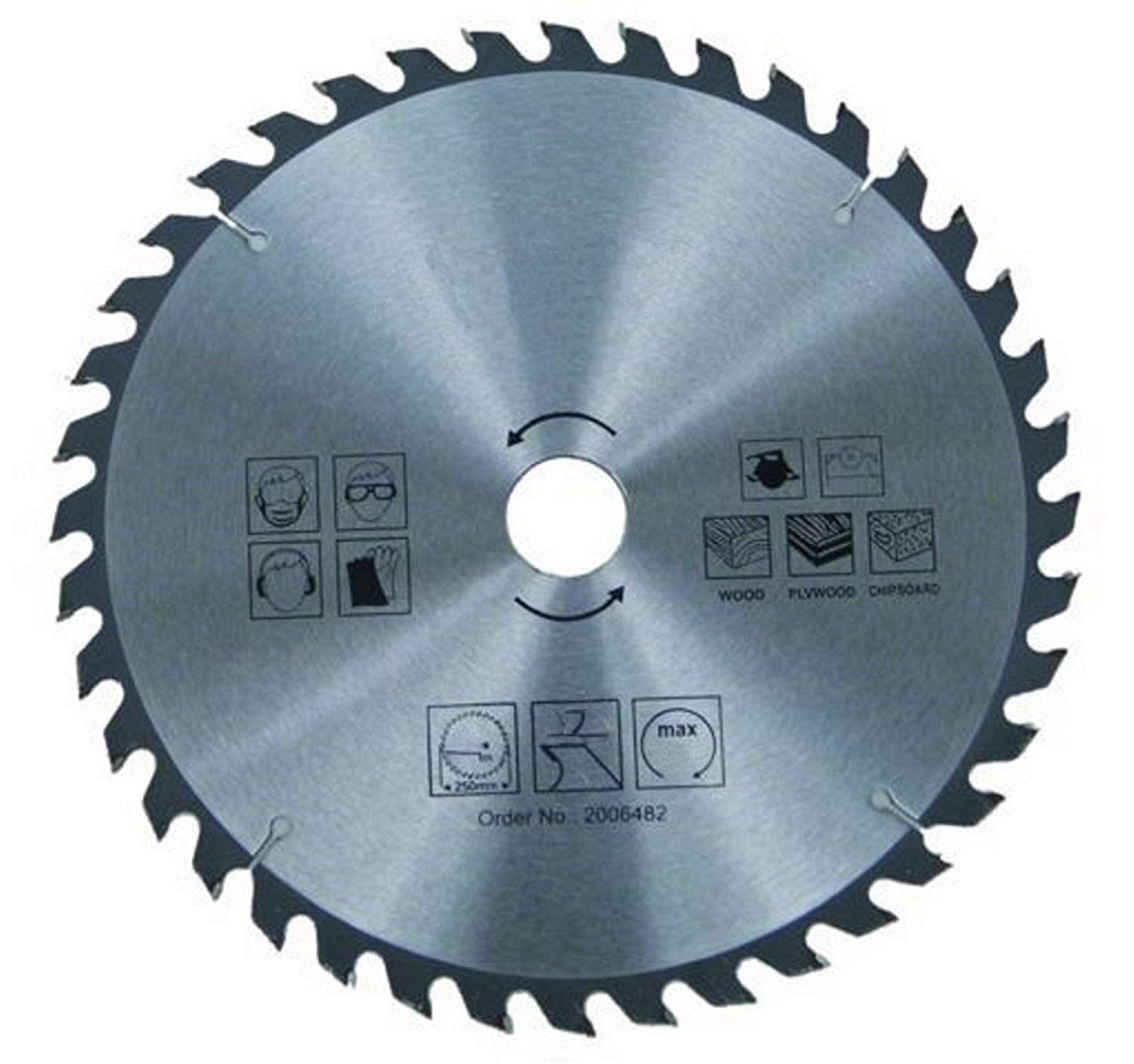 Circular Saw Blade for Wood – Diameter 350 x 30 mm / 36 Teeth | Hand Circular Saw | Carbide – For Saw in Wood | For Circular Hand Saws