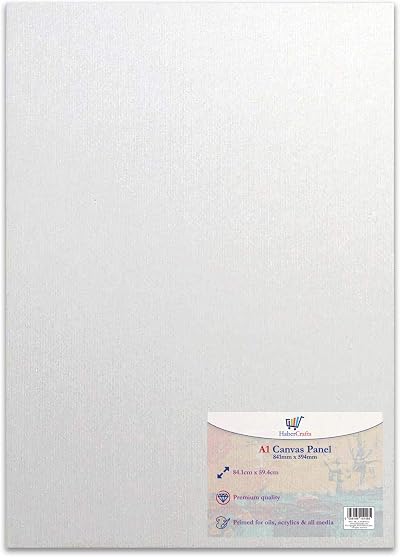 Habercrafts A1 Canvas Panel 100% Cotton 594 x 841 mm Pre Primed