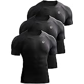 NELEUS Men's 3 or 4 Pack Workout Athletic Compression Shirts