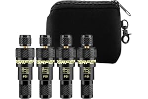 ATsafepro Tire Deflator, 10-30PSI Adjustable Auto-Stop Tire Deflators Offroad Accessories, Air Down Tire Deflators Kit Tool for Rapid Deflator Off Road 4x4 Various Vehicles (Pack of 4)