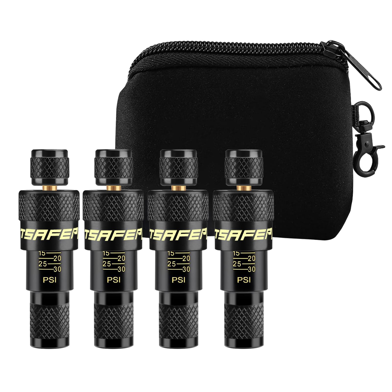 Photo 1 of ATsafepro Tire Deflator, 10-30PSI Adjustable Auto-Stop Tire Deflators Offroad Accessories, Air Down Tire Deflators Kit Tool for Rapid Deflator Off Road 4x4 Various Vehicles (Pack of 4)
