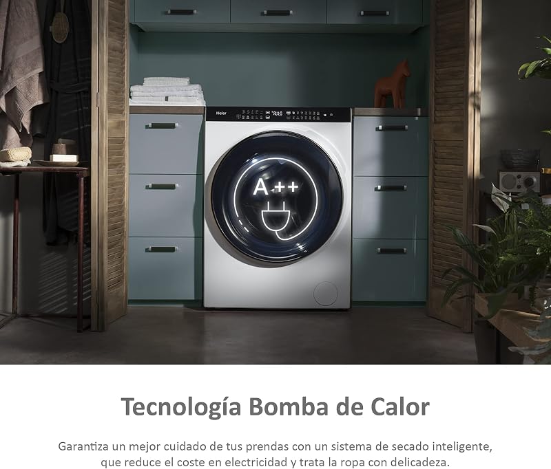 I-Pro Series 7 HD90-A2979-S- Secador com bomba de calor de 9KG, função de vapor I-Refresh, função antirrugas, tanque de água, partida atrasada, motor inversor, 14 programas