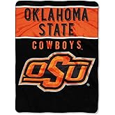 Officially Licensed NCAA "Basic" Plush Raschel Throw Blanket, 60" x 80", Multi Color