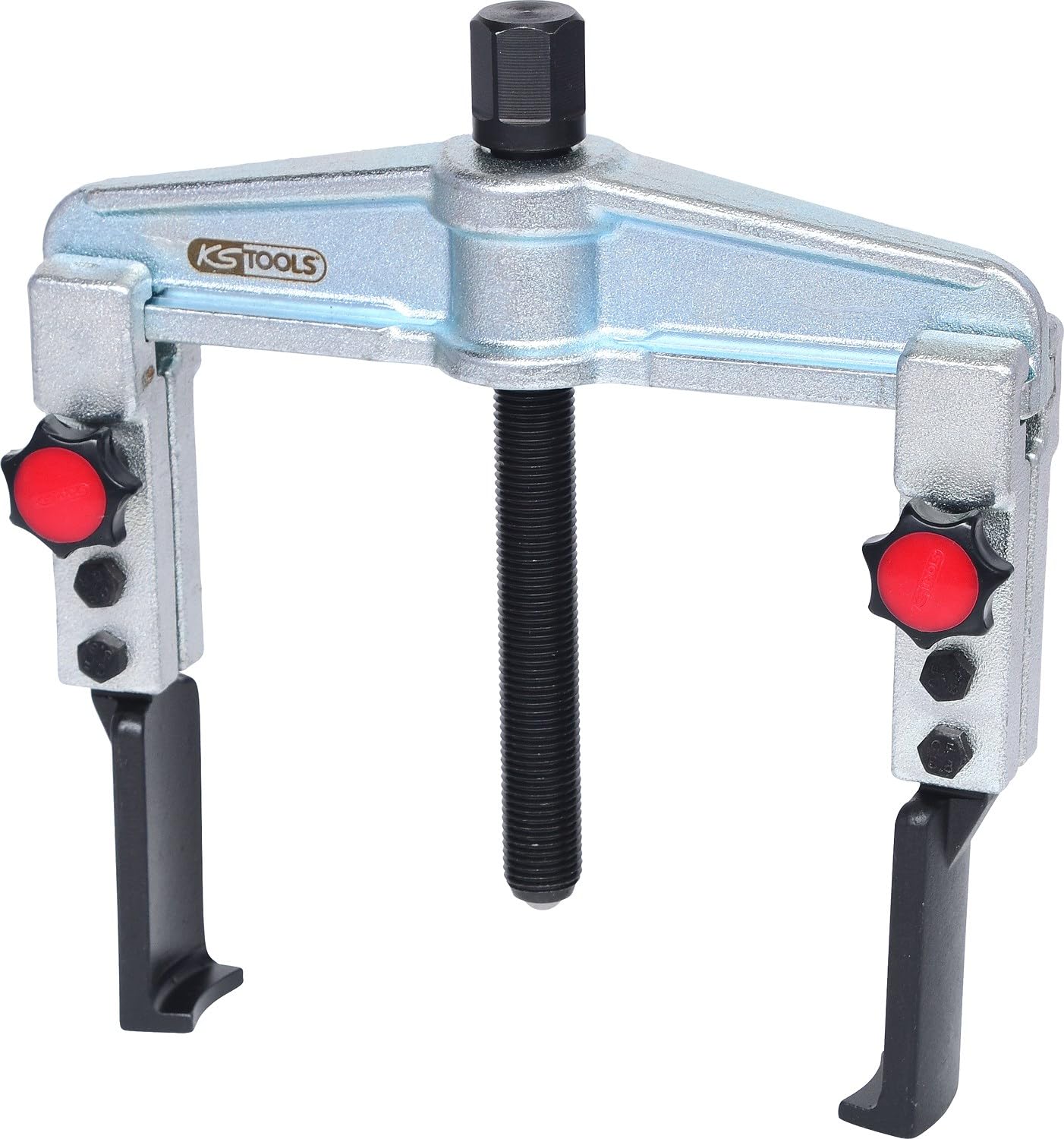 KS Tools 620.0015 Quick Adjustment Universal 2 arm Puller Set with Narrow and Extended Legs, 25-130 mm, 120 mm