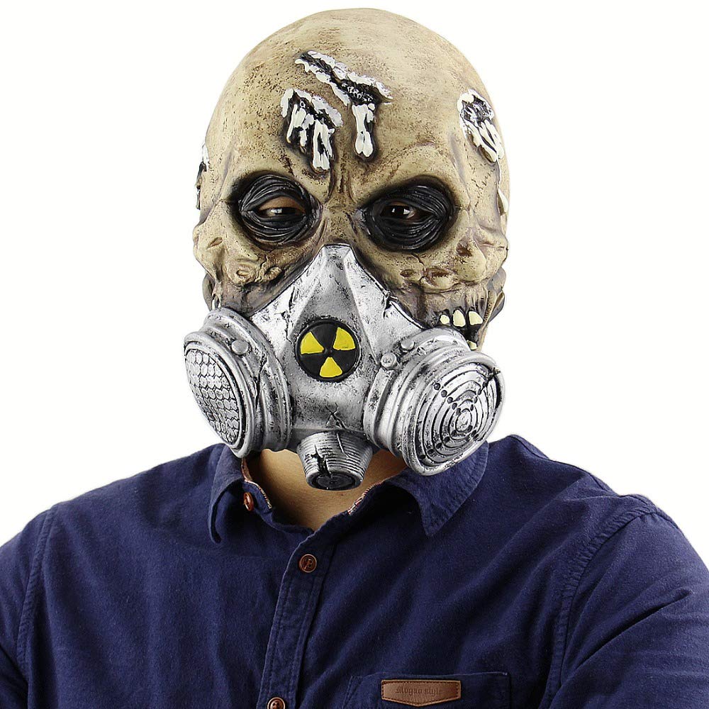 Halloween Masks for Adults - Terror Scary Gas Mask - Party Scary - Nuclear Atomic Biochemical - Alien Masks