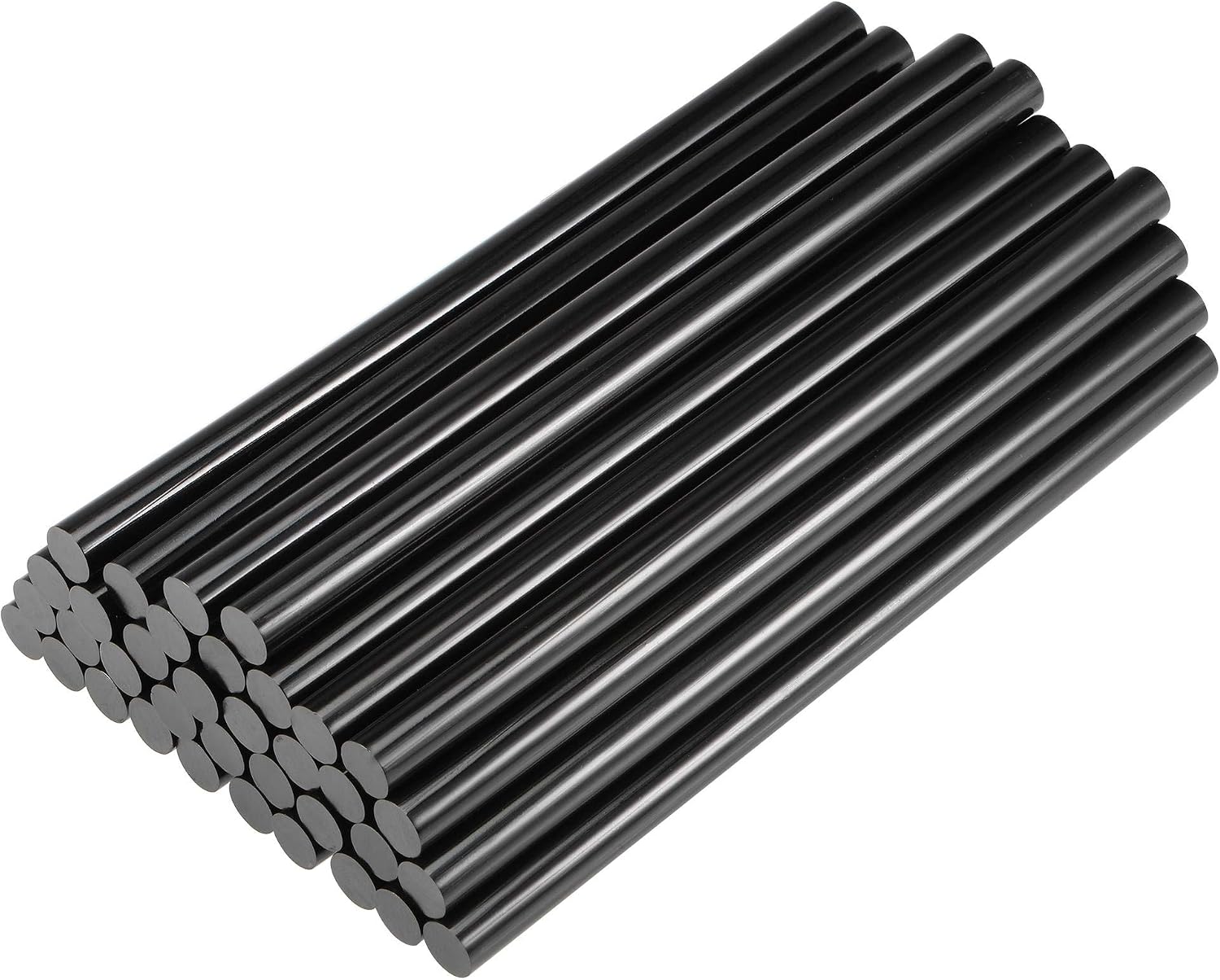 sourcing map 36pcs Mini Hot Glue Gun Sticks 7.5-inch x 0.43-inch for Glue Guns Black