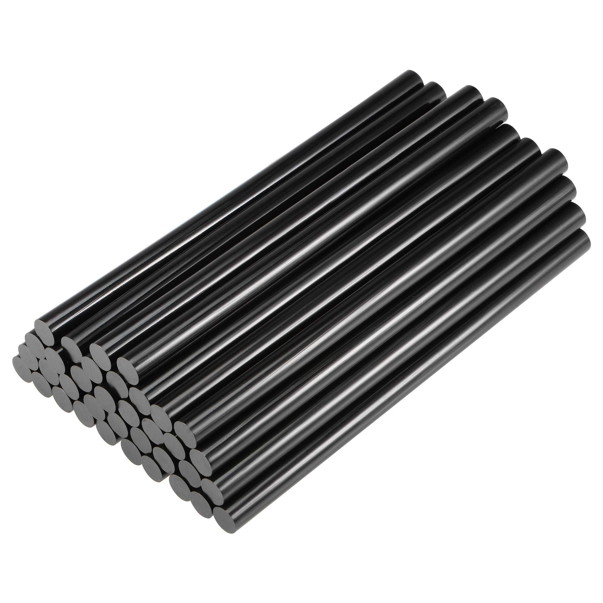 sourcing map 36pcs Mini Hot Glue Gun Sticks 7.5-inch x 0.43-inch for Glue Guns, Black