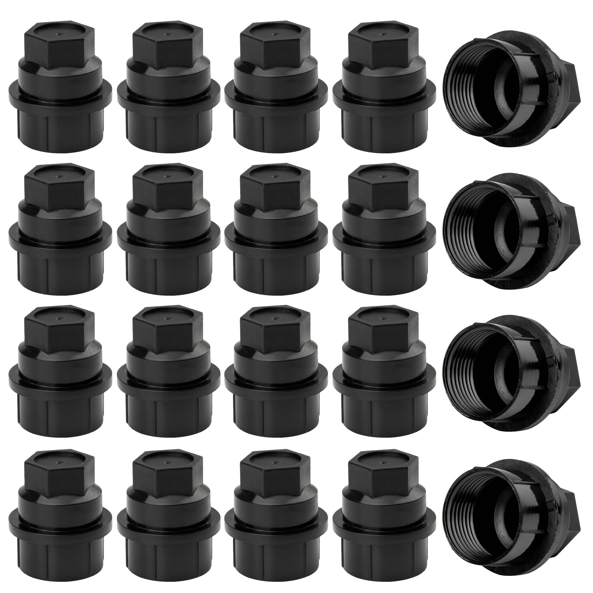 Photo 1 of 24pcs 15646250 611607 Lug Nuts Plastic Cover Wheel Center Cap for Cadillac Escalade, for Chevrolet Avalanche 1500 for C1500 C2500 C3500 Tahoe, for GMC K1500 K2500 K3500 for Savana 1500 2500 3500 Yukon