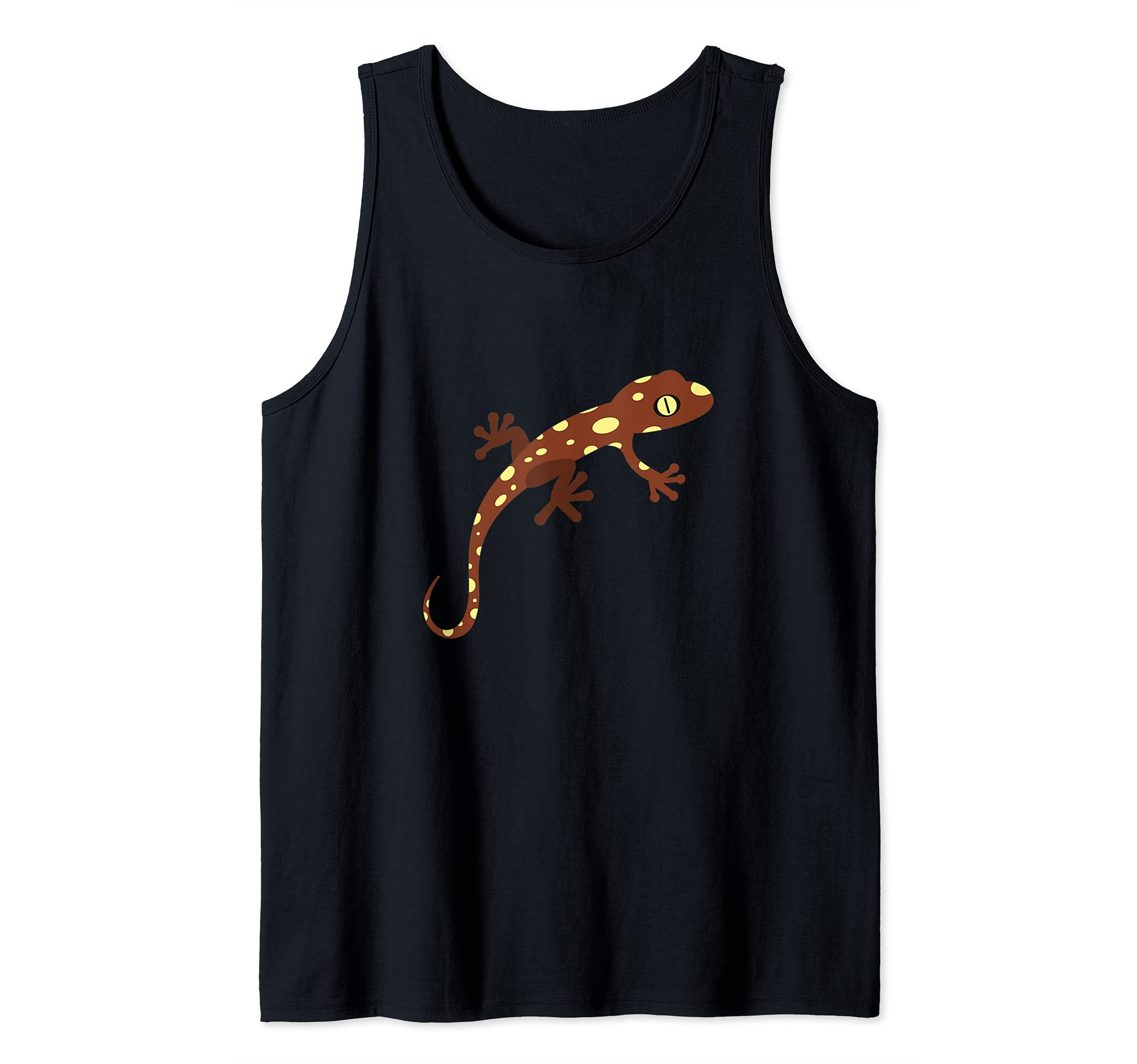 Brown Spotted Gecko Print Tank Top