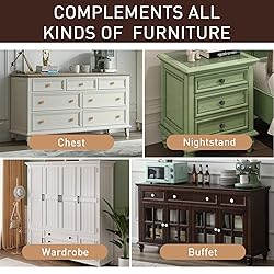 CcHhyyt 2 Pack Leather Cabinet Handle Pulls