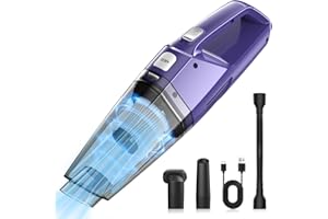 Bossdan Handheld Vacuum Cordless – Car Vac Portable with 8KPA & Multi Accessories & Low Noise, Lightweight Hand Held Vacuum Cordless Rechargeable for Car/Home/Dust/Pet Hair, Mine Portable Vacuum