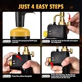 SenDeluz MAPP Gas Torch Trigger Start Propane Brazing Welding Plumbing Soldering view 7