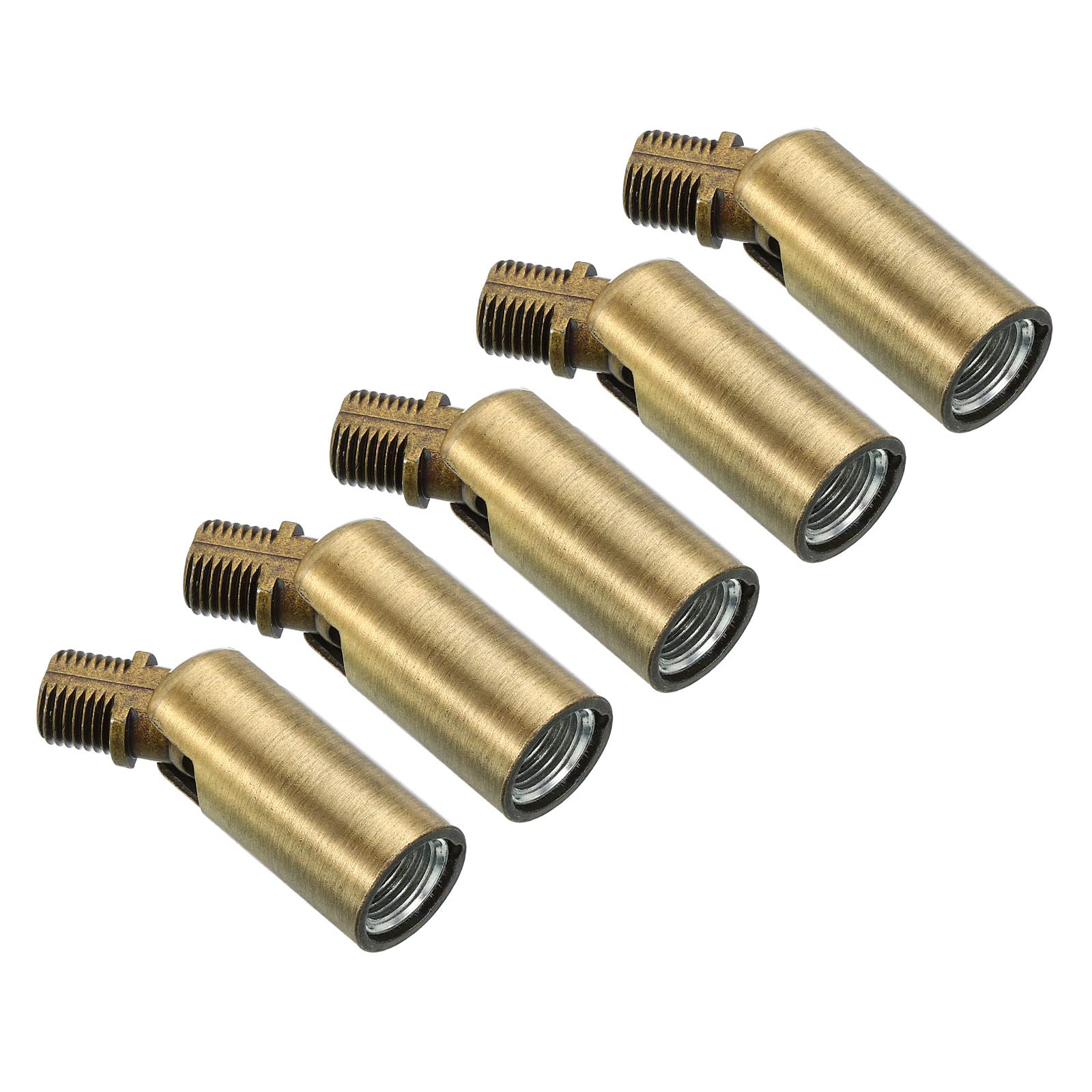 PATIKIL Sloped Ceiling Light Adapter, 5 Pack 180 Degree M10 Thread Chandeliers Ceiling Pendant Lighting Adapter for Angle or Irregular Ceiling, Bronze — image 1