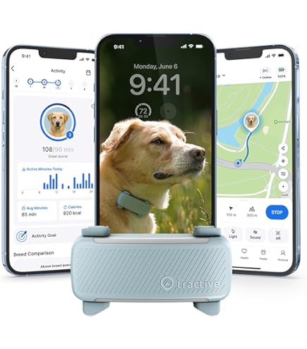 Tractive GPS Dog Tracker Pouch - Secure Collar Attachment, Built