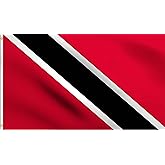 DMSE Trinidad and Tobago The Sun-Sea-Sand Banner Flag 2X3 Ft Foot 100% Polyester 100D Flag UV Resistant