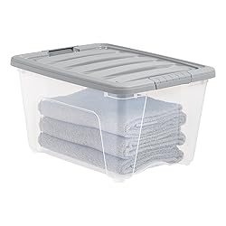 Amazon Basics Plastic Storage Containers with