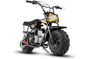 Oryxearth 105cc 4-Stroke Dirt Off Road Trail, 28mph, Gas Powered Mini Bike with Automatic Transmission and Pull Start for Adult and Teens, Weight Support 185 LBS