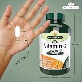 Natures Aid Low Acid Vitamin C 1000mg 180 Tablets - Vegan & Rosehips view 3