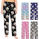 Custom Pajama Pants Women Personalized Face Pajamas Bottom Couple Pajama Pants Valentines Day Christmas Gifts