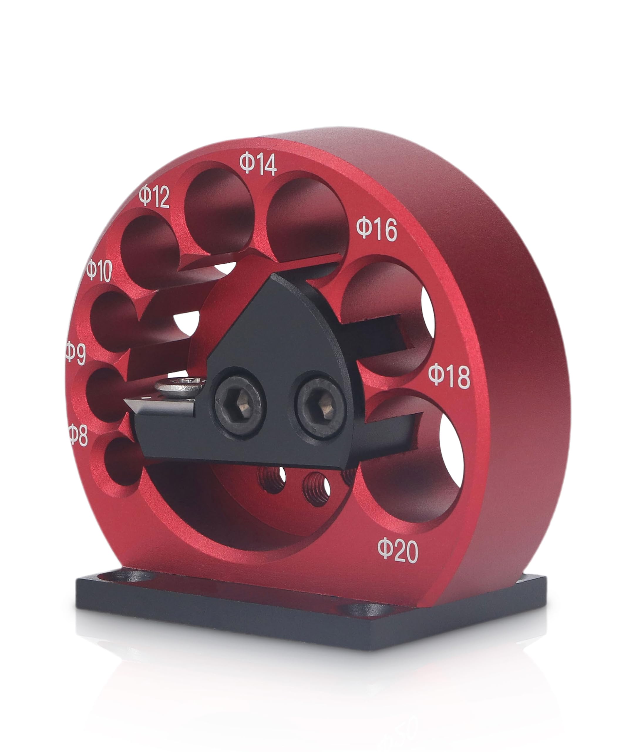 Gugxiom Dowel Maker, 8 to 20mm Dowel Maker Round Rod Auxiliary Tool, Aluminum Alloy Body Easy to Operate High Accuracy Cemented Carbide Blade Dowel Cutter for Woodworking, GUGXIOM2YSRUKVMA9