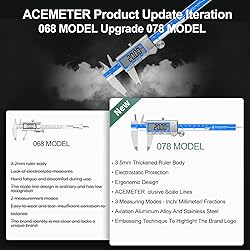 ACEMETER Digital Caliper 6 Inch Measuring Tool