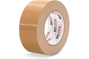 WELSTIK Professional Grade Duct Tape, Waterproof Duct Cloth Fabric,Duct Tape for Photographers,Repairs, DIY, Crafts, Indoor Outdoor Use (2 Inch X 45 Yards, Brown)