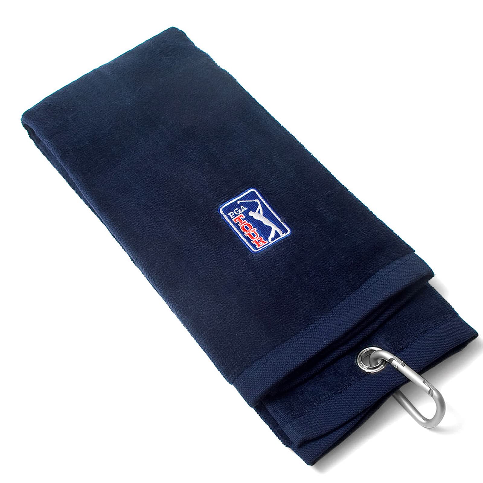 PGA TOUR Golf Towel - 100% Cotton, Large 16.5" (41.9cm) x 19" (48.3cm), Trifold Design, Machine Washable, Ideal for Cleaning Clubs and Balls, Golf Bag Essential, Cart & Stand Bag Towel