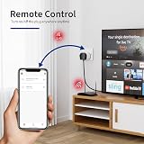 WOOX Smart Plug 2 Pack Energy Monitor WiFi Voice Control Alexa Google 13A 2990W view 3