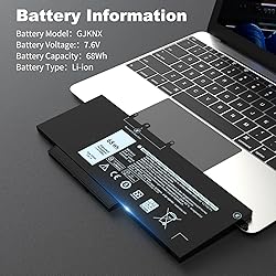 68Wh GJKNX Laptop Battery Replacement for Dell