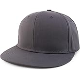 Armycrew Oversized 2XL Structured Flatbill Snapback Cap for Big Heads