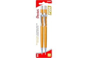 Pentel P200 Drafting Mechanical Pencil, 0.9mm Bold Point, Writing, Drawing, School Supplies, Metal Tip, Yellow Barrel, P209BP