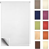 Garduna Thermo-Rollo Verdunkelung 90x150cm - Ohne Bohren Mit Klemmträger, 100% Blackout & Energiesparend