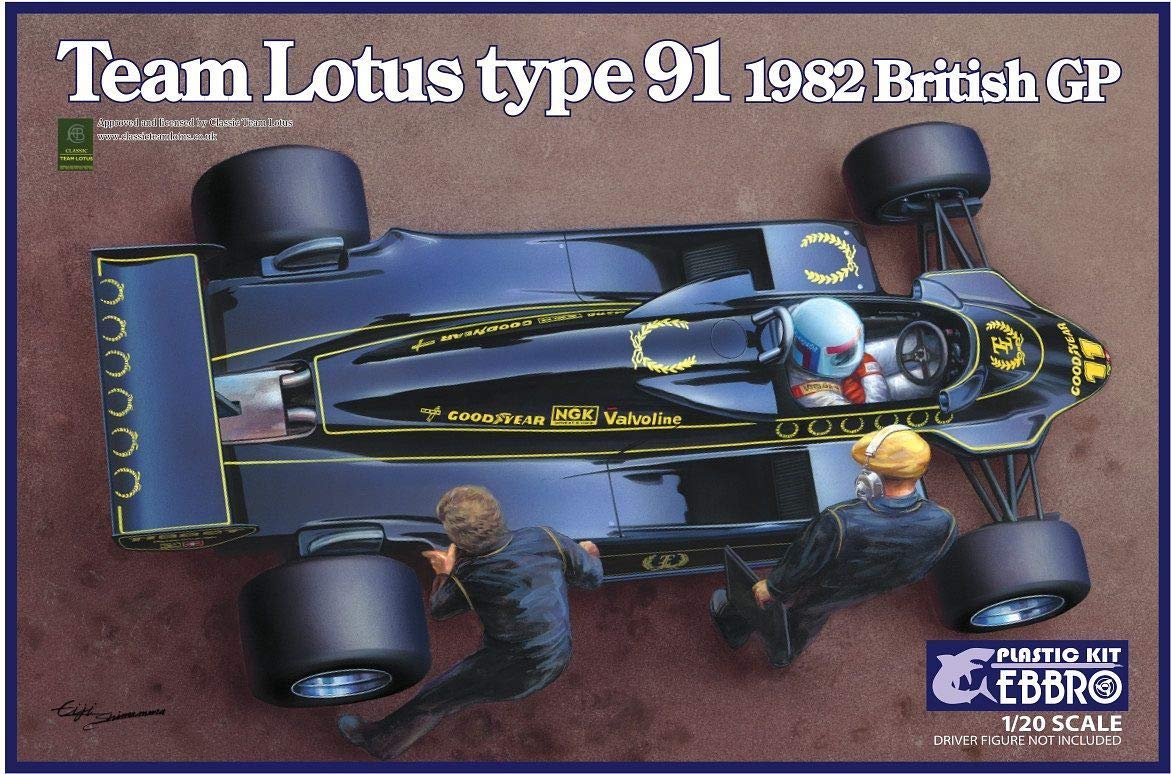 Ebbro 1/20 Scale Type 91, 1982 British Grand Prix Race Car Plastic Model Kit # 20012