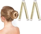URAQT Hair Bun Shaper 2Pcs Donut Bun Maker for DIY Hairstyles Ballet Hair