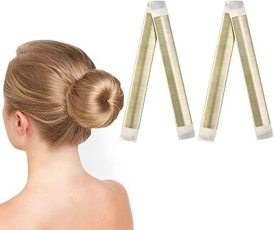 URAQT Hair Bun Shaper 2Pcs Donut Bun Maker for DIY Hairstyles Ballet Hair