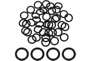 uxcell 100Pcs AS-111 O-Rings, Nitrile Rubber O-Rings 7/16" ID, 5/8" OD, 3/32" Width Round Sealing Gasket for Automotive Machine Plumbing Sealing Repair (70 Durometer, Black)