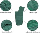 Geyecete Pineapple Grid Dog Drying Coat XXL Green view 2