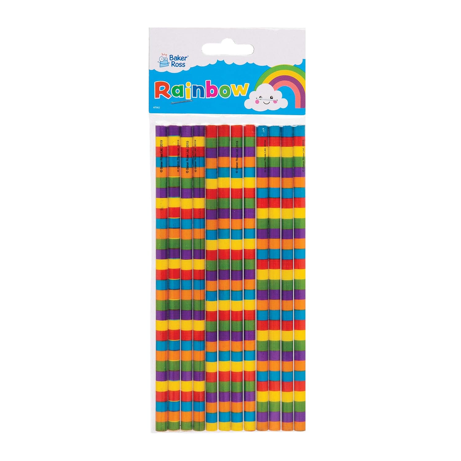 Baker Ross AT962 Rainbow Pencil Set, Pack of 12, Ideal for Kids School Set Homework, School Classwork - Image 4
