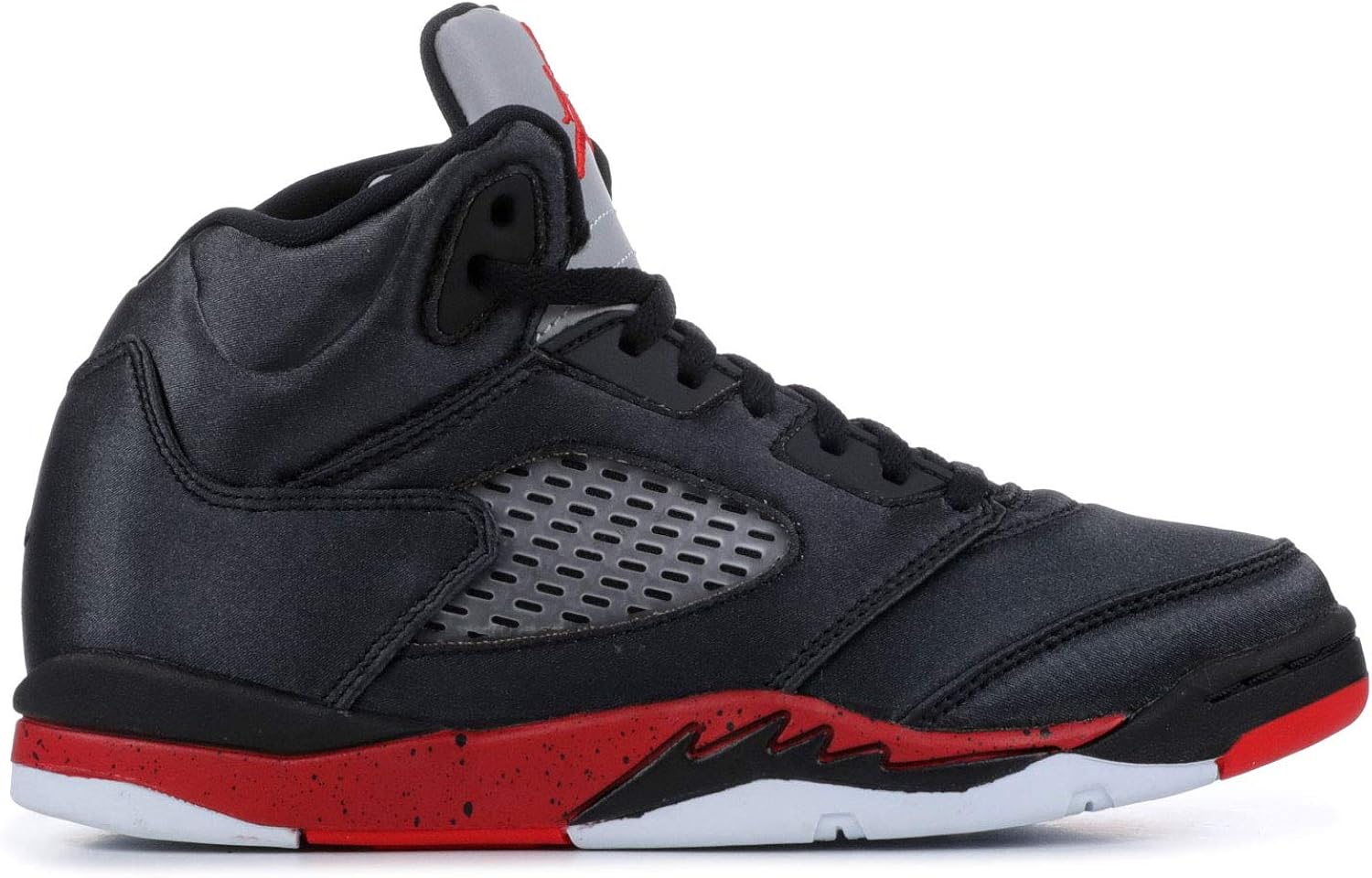 Amazon.com: Nike Jordan 5 Retro Preschool Satin Black/University Red 440889-006 (Size: 13C 