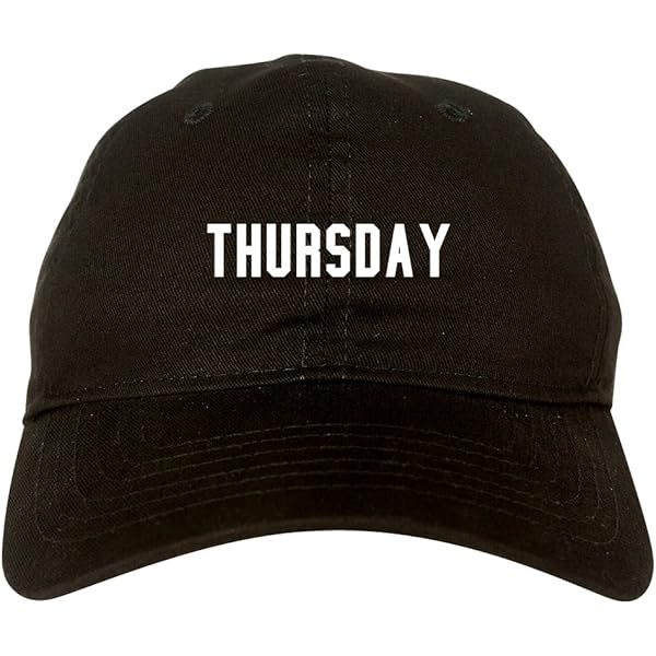 FASHIONISGREAT Monday Days of The Week Dad Hat Black at