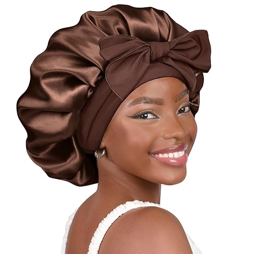 YANIBEST Silk Bonnet for Sleeping Women Satin Bonnet Double Layer