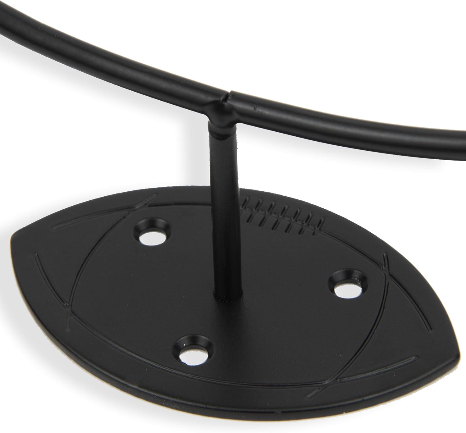 Wallniture Sporta Wall Mount Football Holder Ball Rack Storage Steel Black: Home & Kitchen