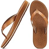 ONCAI Women's Flip Flops Arch Support Yoga Mat Summer Beach Woman Thong Sandals with Orthotic Rubber Soles(US Size 5-11)