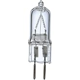 Satco S3427 1/Card 120V 50-Watt T4 GY6.35 Base Light Bulb, Clear