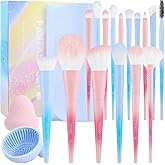 Docolor Makeup Brushes 16+3 Pcs Makeup Brush Set with Makeup Bag Makeup Sponge & Brush Cleaning Pad Professional Face Powder Kabuki Foundation EyeShadow Concealers Brush Kit Gift Box Fantasy Series Ⅲ