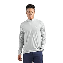 Outdoor Research Men's Echo Quarter Zip, Pebble, M