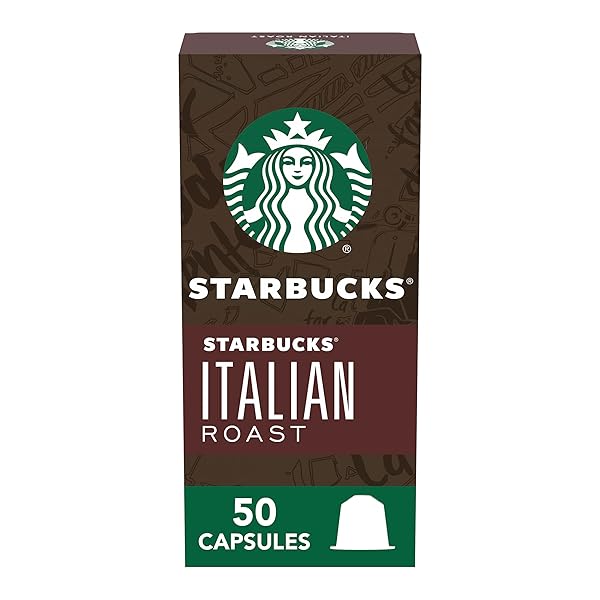 STARBUCKS BY NESPRESSO ORIGINAL LINE DARK ROAST ITALIAN ROAST COFFEE, 10-COUNT ESPRESSO PODS